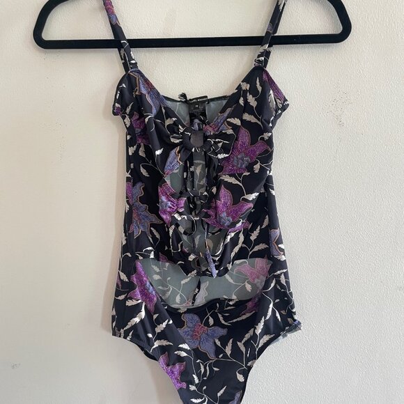 NWT Isabel Marant Étoile Stiza One-Piece Swimsuit Size 38 Navy Floral Cu… - Picture 4 of 5
